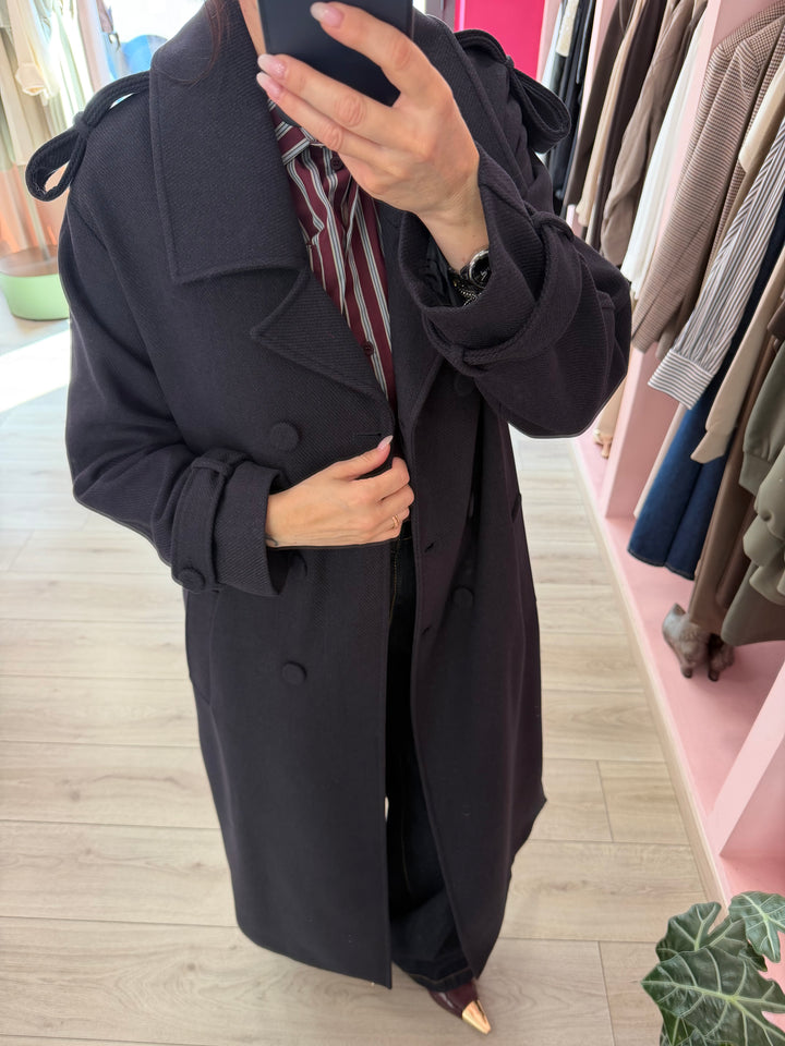 H2O - CAPPOTTO LUNGO DOPPIOPETTO CON REVERS AMPI
