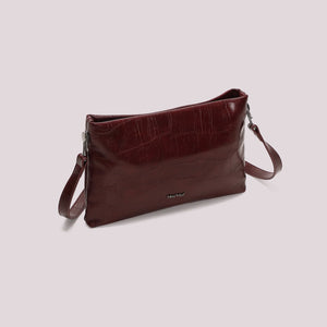MIMÌ - BORSA BUSTA EFFETTO COCCO BURGUNDI