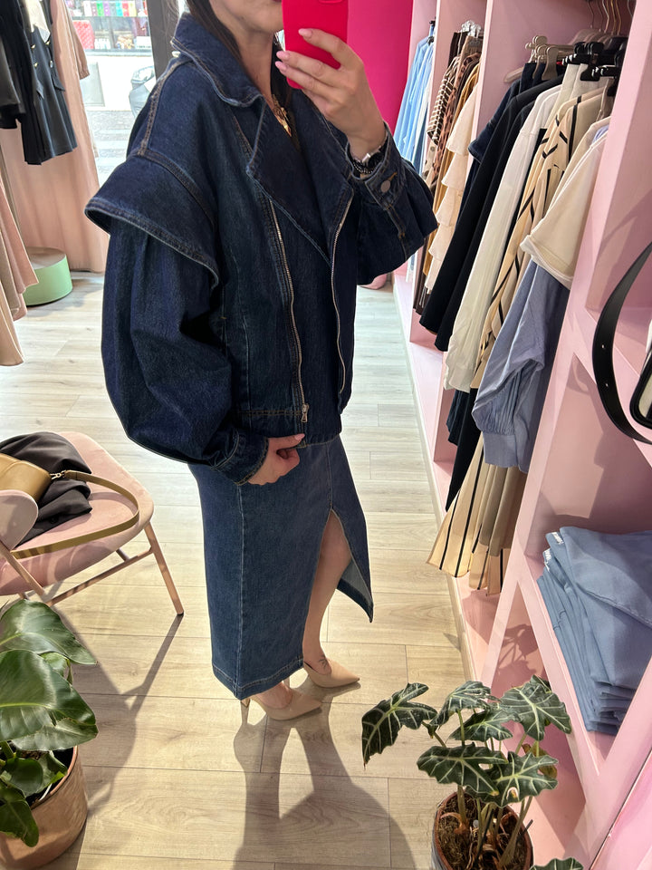 GONNA LONGUETTE IN DENIM