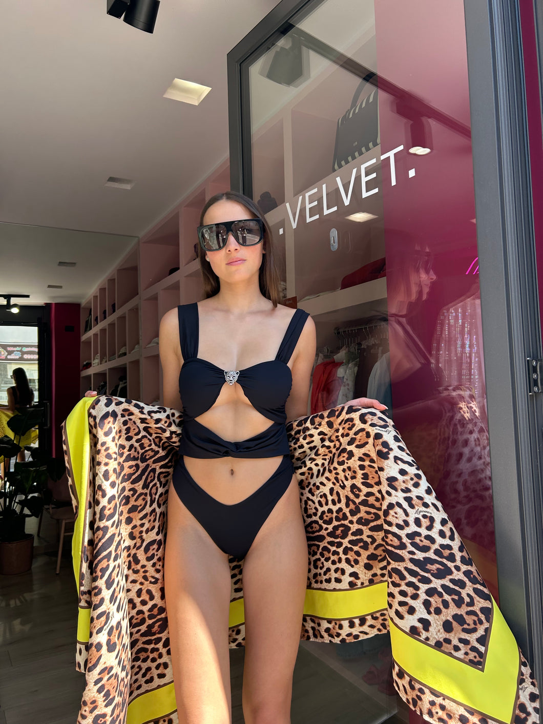 4GIVENESS - TELO MARE REAL LEOPARD