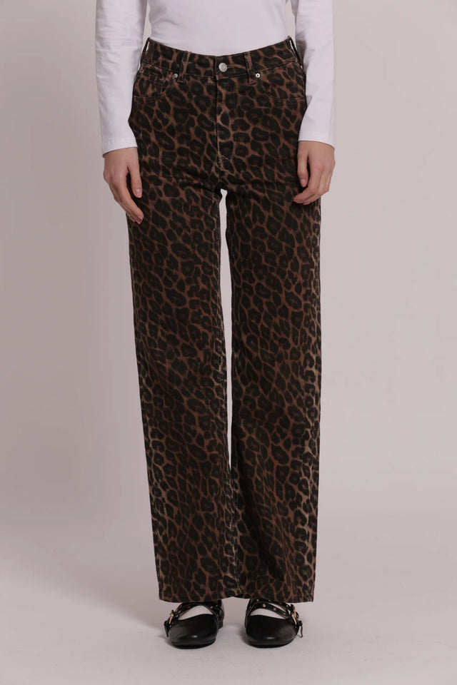 MIMÌ - JEANS A PALAZZO MACULATO