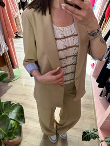 PANTALONE A PALAZZO CAMMELLO