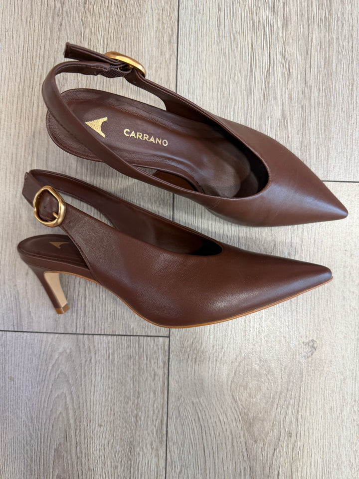 SLINGBACK CON FIBBIA ORO - CARRANO