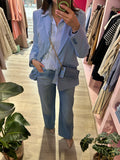 MOTEL - JEANS A PALAZZO CON DOPPIA CUCITURA