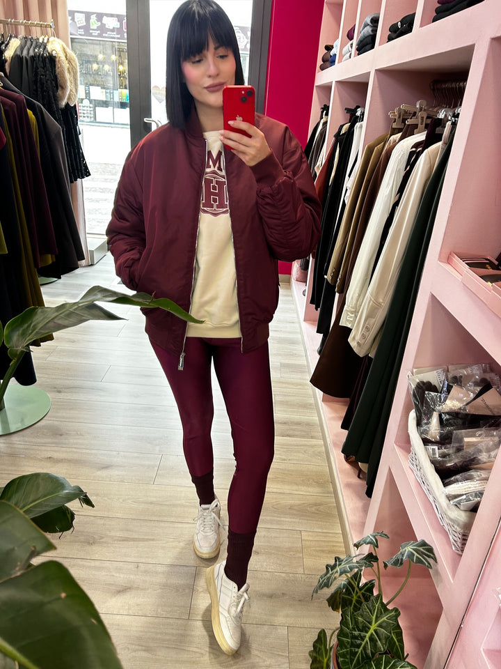 HINNOMINATE - BOMBER OVERSIZE BORDEAUX
