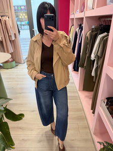 MOTEL - GIUBBOTTO IN ECO DAINO BEIGE