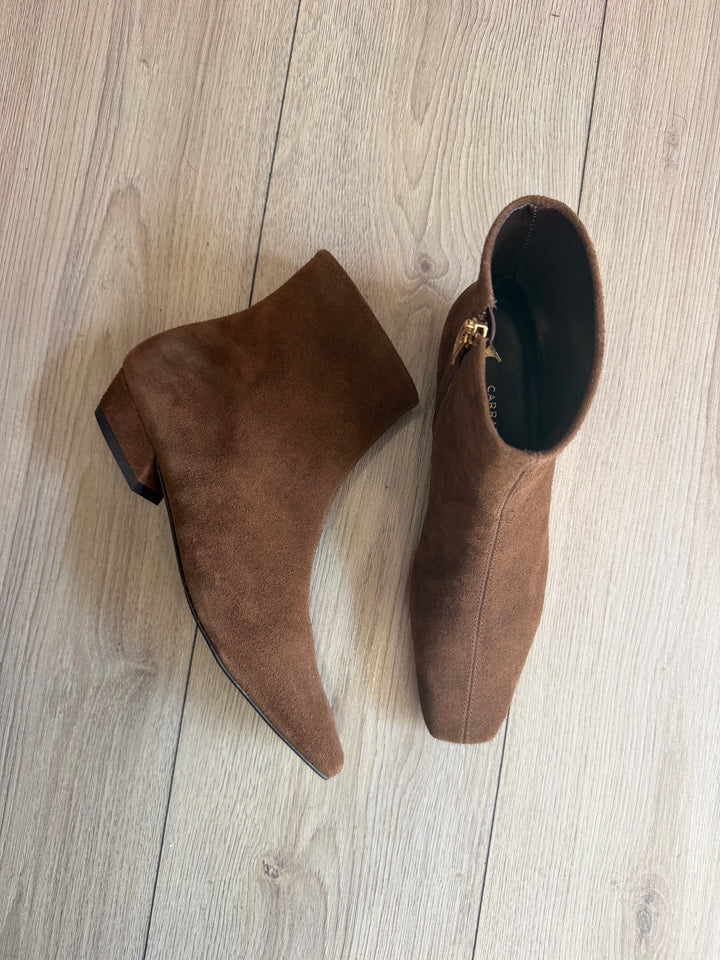 CARRANO - TRONCHETTO CUOIO E PELLE DARK BROWN