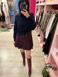 H2O - MAGLIONE MORBIDO IN VISCOSA BLU NAVY