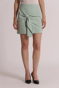 MINIGONNA FIOCCO VERDE MENTA - MIMI MUA