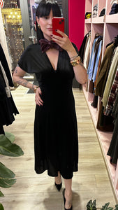 H2O - ABITO MIDI VELVET BLACK