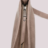 MIMÌ - BORSA A BUSTA EFFETTO COCCO TAUPE