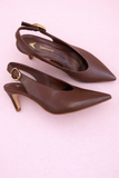 CARRANO - SLINGBACK CON FIBBIA ORO