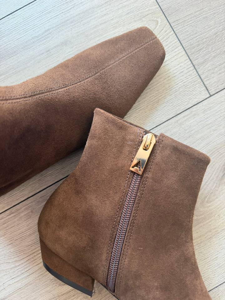 CARRANO - TRONCHETTO CUOIO E PELLE DARK BROWN