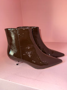 CARRANO - STIVALETTO VERNICE DARK BROWN
