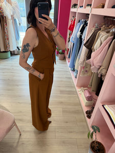 PANTALONE A PALAZZO CON PINCES - KOSTUMN