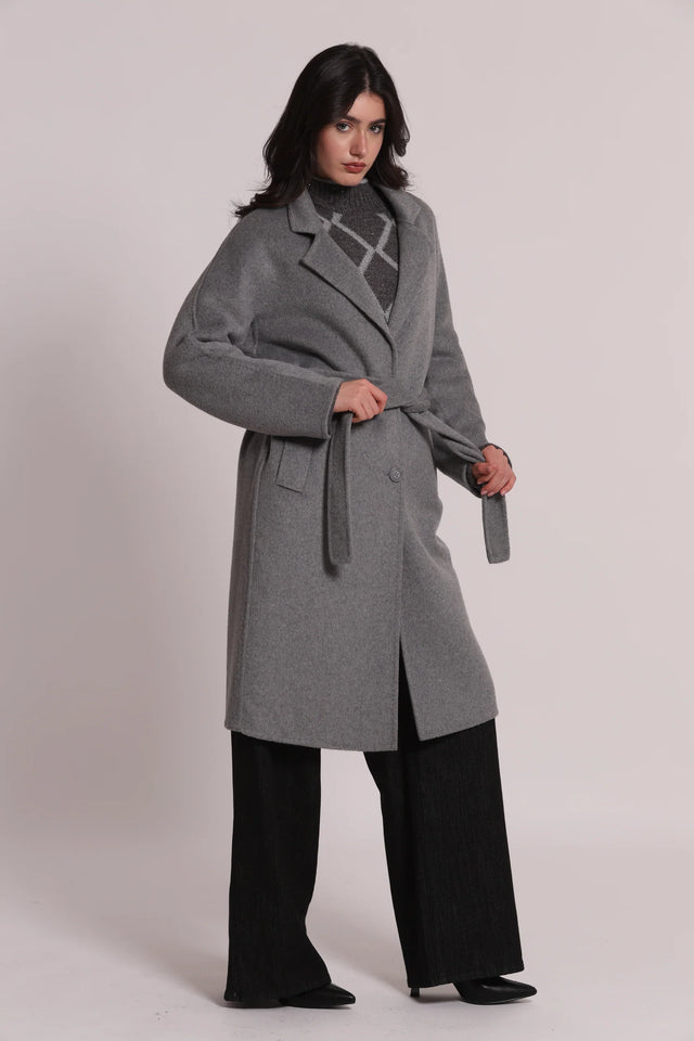 MIMÌ - CAPPOTTO MIDI CON CINTURA