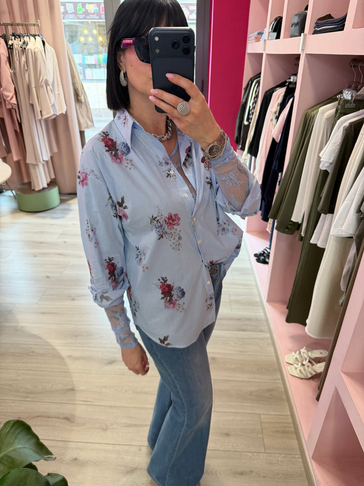 MOTEL - CAMICIA MILLERIGHE FLOREALE