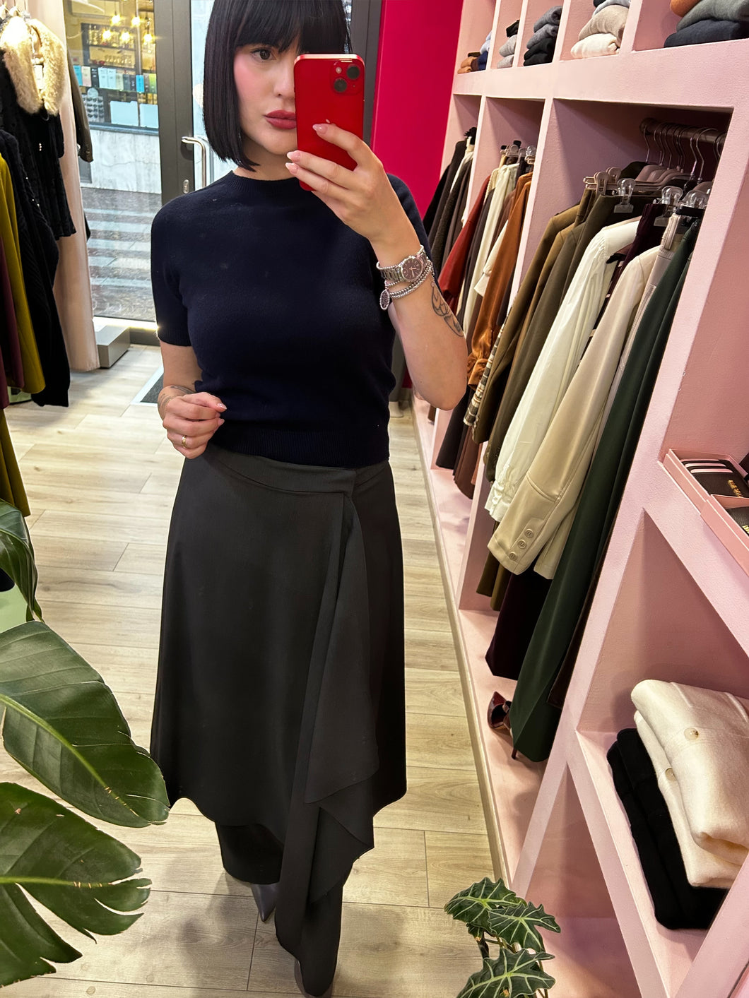 TENSIONE IN - MAGLIA 100% LANA BLU NAVY