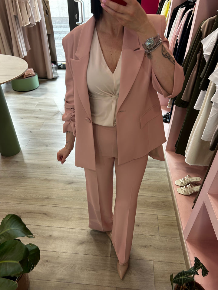 IMPERIAL - BLAZER MONOPETTO CON MANICHE ARRICCIATE