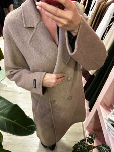 CAPPOTTO IN MISTO LANA TORTORA