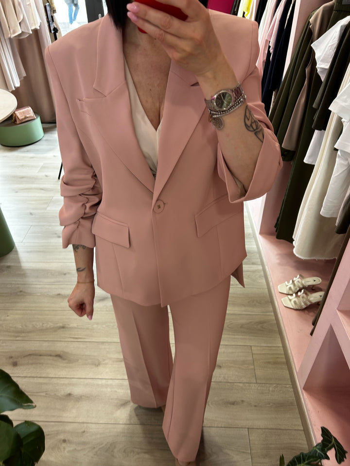 IMPERIAL - BLAZER MONOPETTO CON MANICHE ARRICCIATE