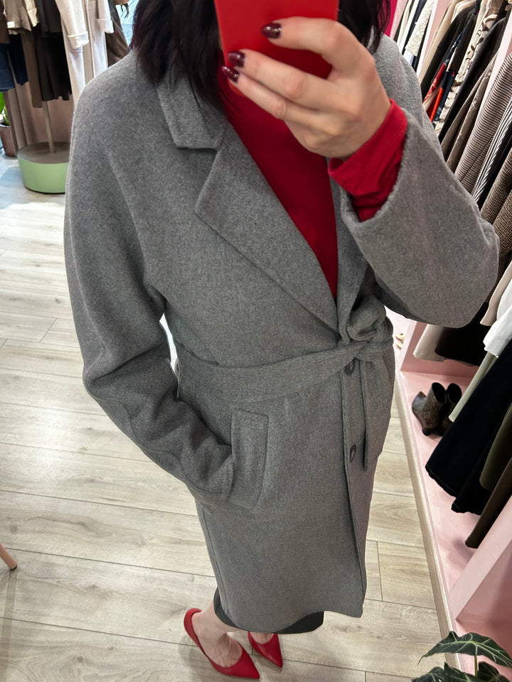 MIMÌ - CAPPOTTO MIDI CON CINTURA