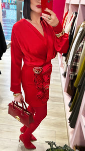 DRAMEÈ - ABITO TUBINO CON APPLICAZIONI