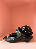 CARRANO - BALLERINE IN PELLE CON BORCHIE