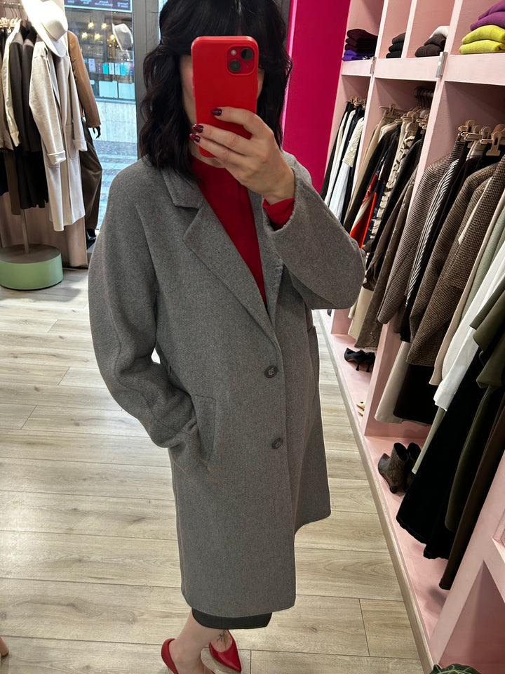MIMÌ - CAPPOTTO MIDI CON CINTURA