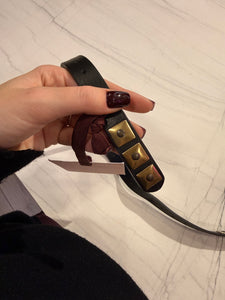 MEME ROAD - CINTURA CON BORCHIE QUADRATE NERA