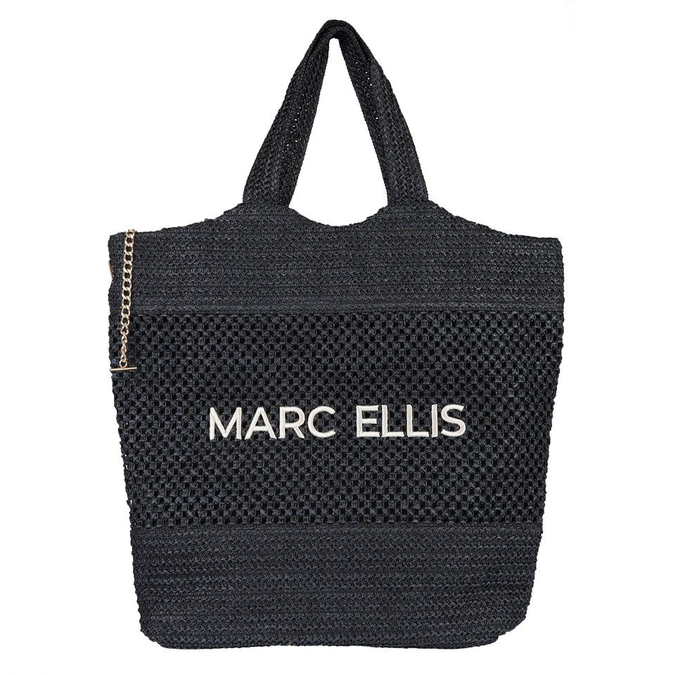 BORSA BEACH TOWEL BORSA MARE NERA - MARC ELLIS