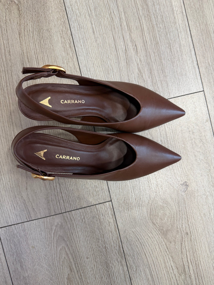 SLINGBACK CON FIBBIA ORO - CARRANO