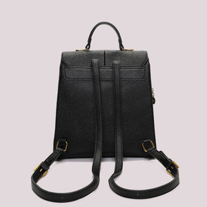 MIMÌ - ZAINO CON DETTAGLI SATINATI NERO