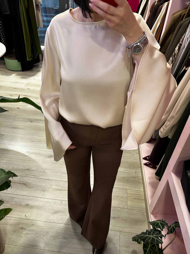 H2O - CAMICIA CON MANICA AMPIA BURRO