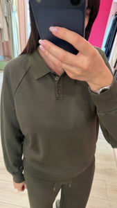 S.C. - FELPA A POLO VERDE MILITARE