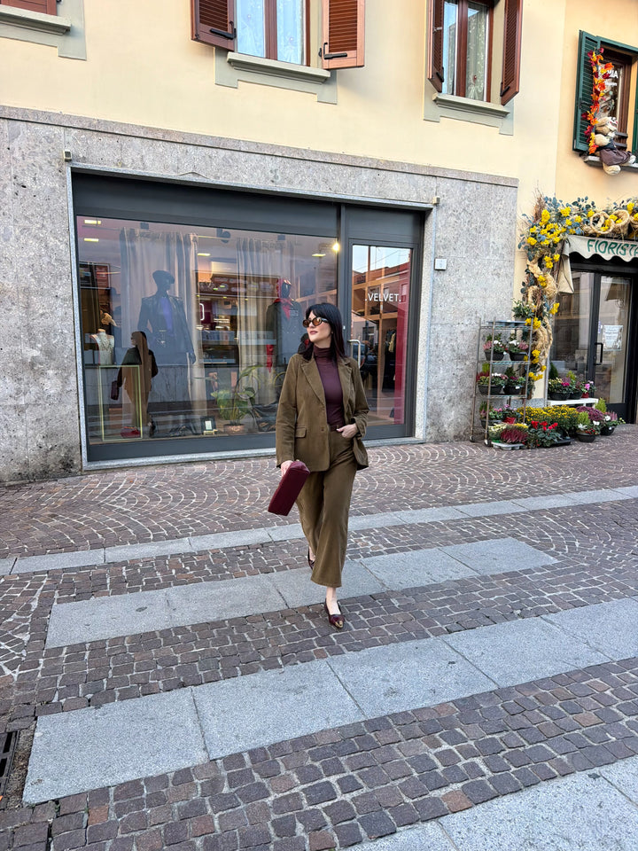 MOTEL - PANTALONE MOD. TOM VELLUTO OLIO