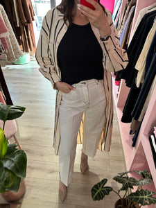 MIRONCÉ - JEANS IN COTONE CON CUCITURE A CONTRASTO