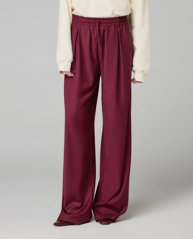 HINNOMINATE - PANTALONE IN TWILL CON COULISSE