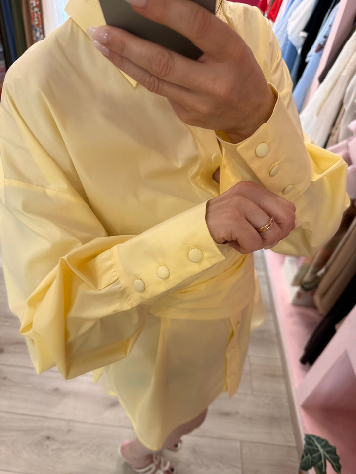 CAMICIA A MANICA LUNGA GIALLA BURRO - KOSTUM