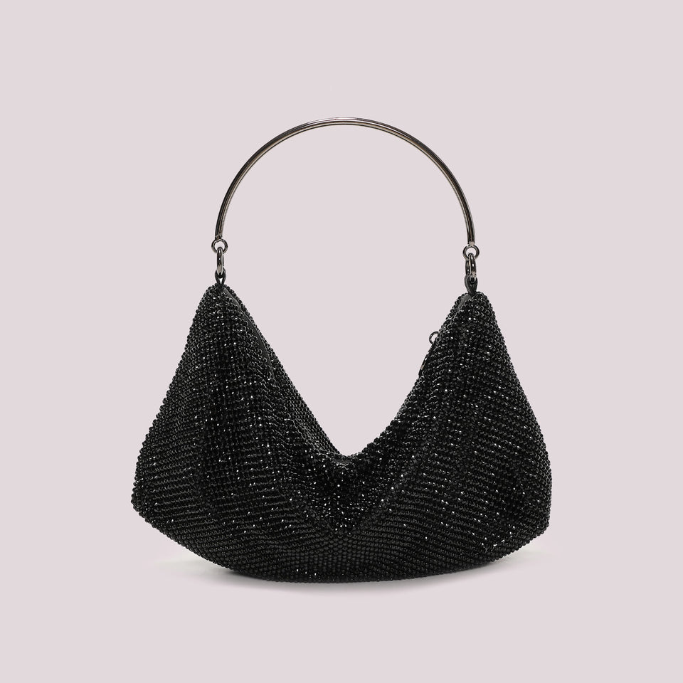 POCHETTE IN RETE DI STRASS NERA - MIMI