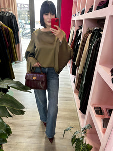 MIMÌ MUÁ - JEANS MICRO STRASS BLUE DENIM