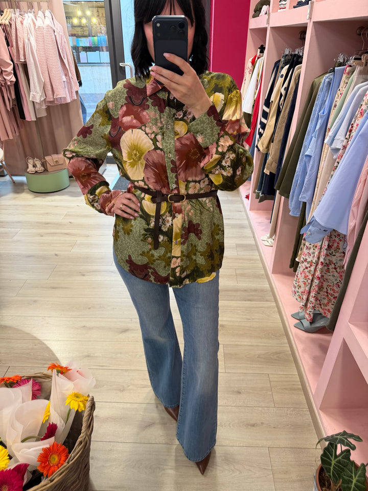 CAMICIA FLOREALE IN VISCOSA - MOTEL