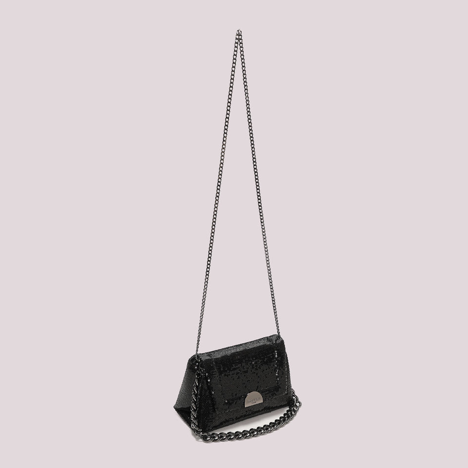 MIMÌ - MINI BAG PAILLETTES NERA