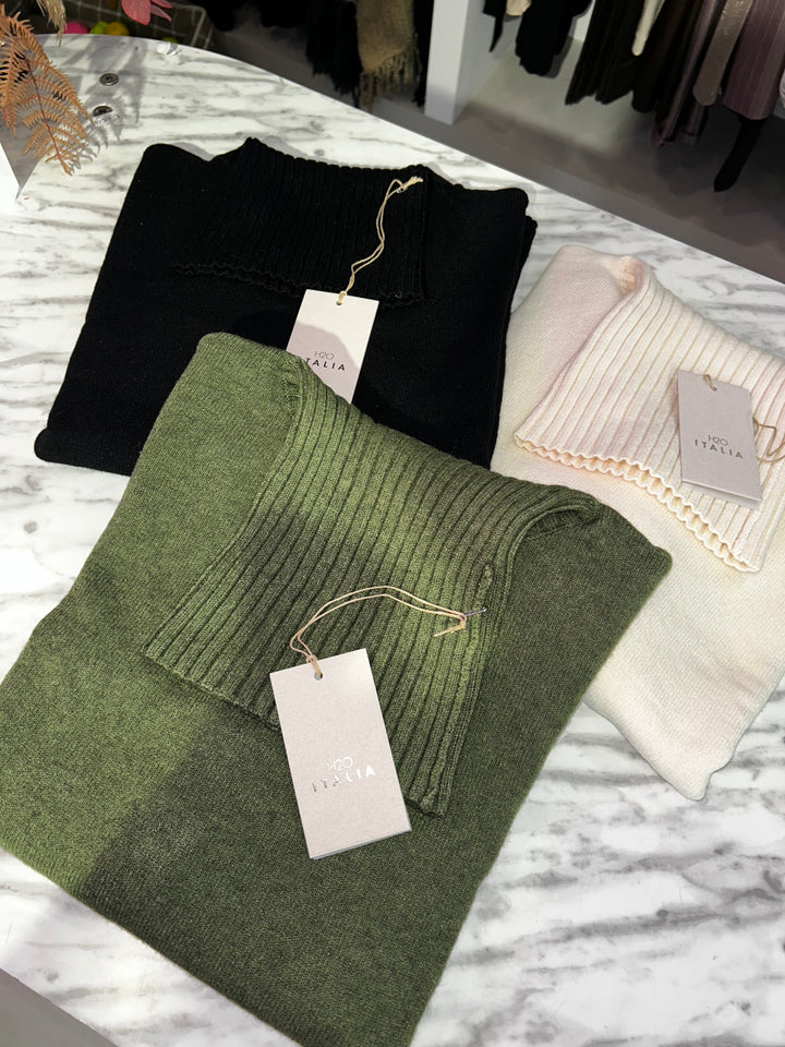 H2O - MAGLIONE DOLCEVITA IN DIVERSE COLORAZIONI