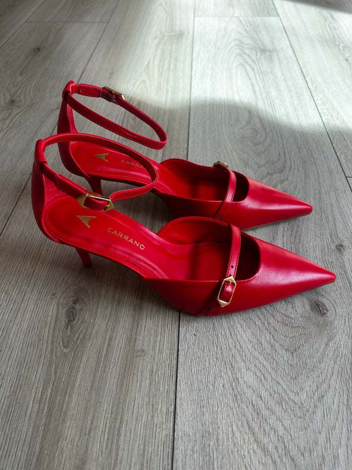CARRANO - DÉCOLLETÉ SLINGBACK ROSSE