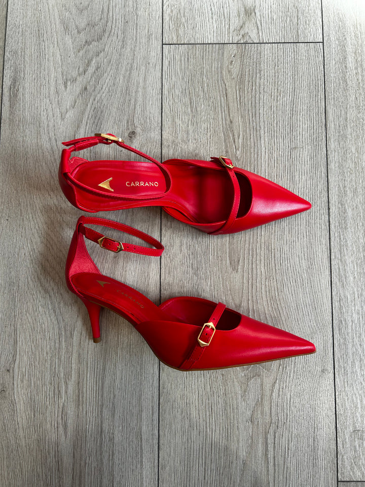 CARRANO - DÉCOLLETÉ SLINGBACK ROSSE